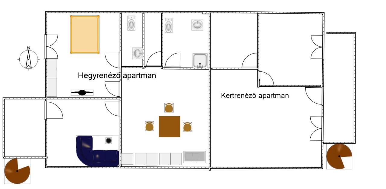 Appartamento Bella Badacsony Apartmanház Badacsonytomaj Esterno foto